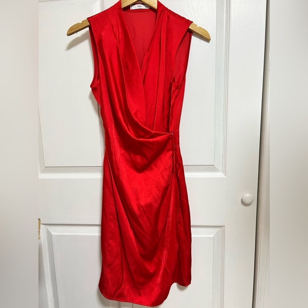 MANGO Satin Dress Size XS